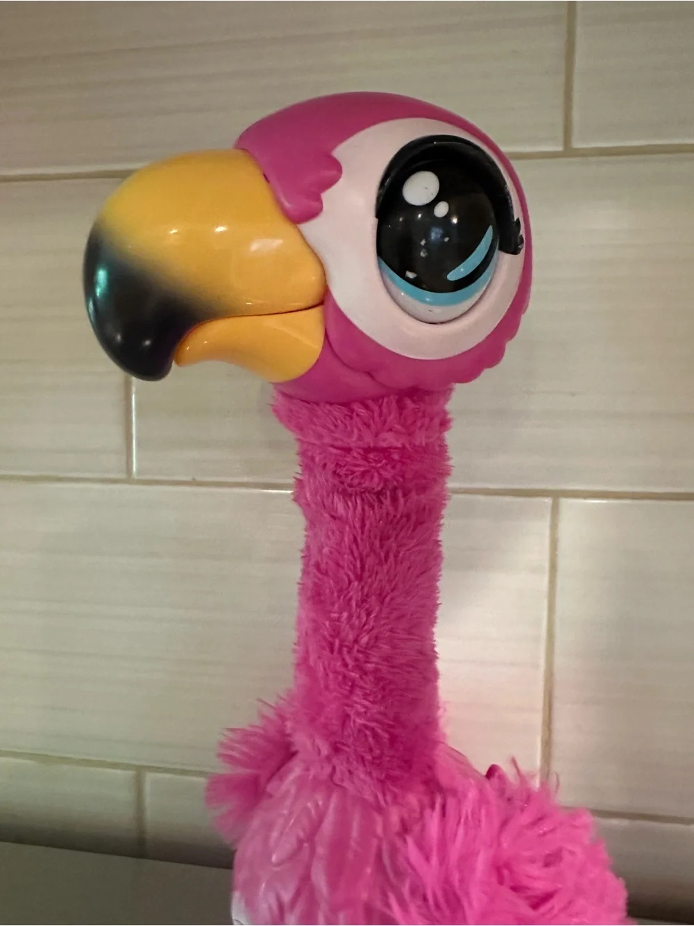 Little Live Pets Pink Gotta Go Flamingo Interactive Toy Plush Electronic TESTED